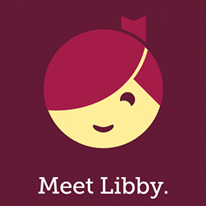 A smiling cartoon girl for the logo of Libby